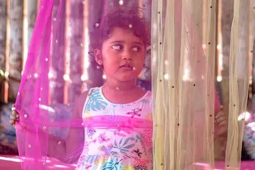 Preschooler playing at early learning centre