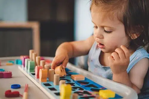 Activity time for toddler at early learning centre